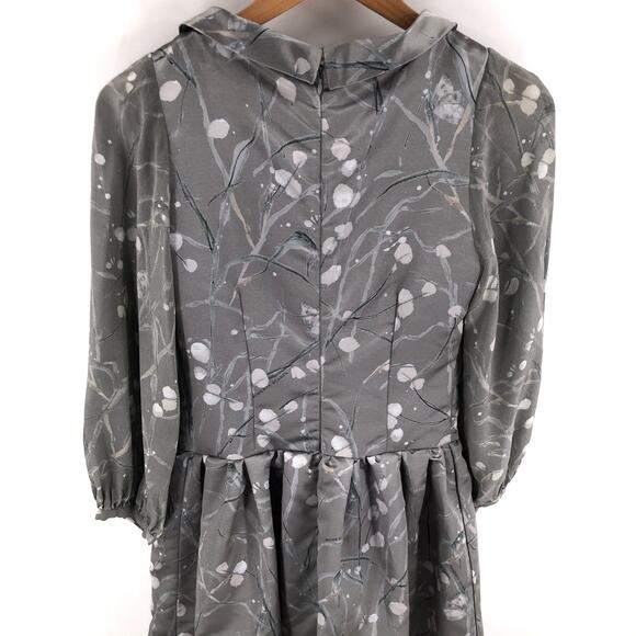 Roberta Scarpa Italy Grey Satin Gown Sz 6 NWT $550 - Picture 5 of 9